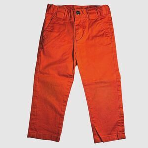 Jacadi Girls Cotton Stretch Ankle Pants Size 24 Month 88cm Orange PLS READ